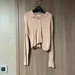 KARA（カラ） ニット カーディガン ベージュ ピンクベージュ