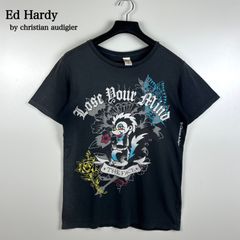 Ed Hardy 00s y2k archive skull girl stone Tee M エドハーディー