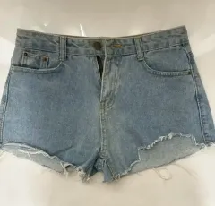 デニムハーフパンツ レディース ファッション (S)