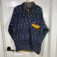 10s patagonia シンチラ スナップT ネイビー/イェロー
