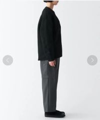 タ*サ様 【新品・未使用】MUJI Labo コットンミラノリブ襟付き