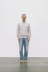 KAJA PLATING CREW KNIT OVY Gray Mサイズ ニット - メルカリ