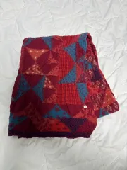 KAPITAL キャピタル シュ렁큰 ウール Indigo スカーフ マフラー レッドのサムネイル