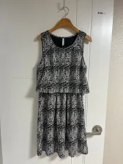 (日本ヴィンテージ)ノースリーブ ONE PIECE ブラック ONE SIZE 夏 M
