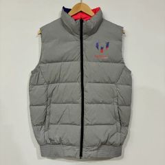 198【90s】adidas ダウンベスト スタンドカラーブラック - メルカリ