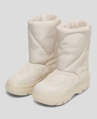 Moon Boot リボン レインブーツ ベージュ - メルカリ