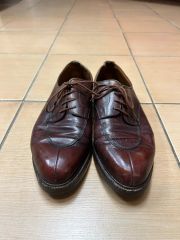 a1923ダービーシューズ カンガルーレザー 25.5〜26 ヴィンテージ加工 