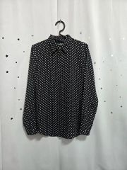BLACK COMME des GARCONS ドット柄 フードシャツ S - メルカリ