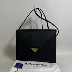 2604-180｜美品｜イヴサンローラン ショルダーバッグ レザー ブラック