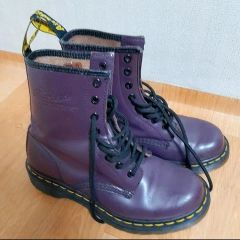 未使用品】Dr. Martens ボア付き レースアップブーツ ブラック 38
