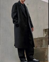 Chikashitsu + oversized wool double coat - メルカリ
