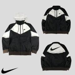 希少2XL✨ NIKE ナイキ ナイロンジャケット ウインドブレーカー 極美品 NIKE ナイキ ナイロンジャケット ウインドブレーカー 黒グレー