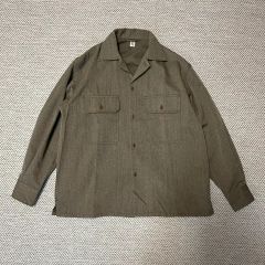 新品】AtLast&Co オンブレチェック ウールシャツ マチ付き 15ハーフ