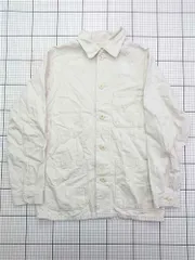 ◇ Θ ユニクロ UNIQLO コットンリネンワークジャケット ベージュ系 Sサイズ メンズ E  【1604080014651】