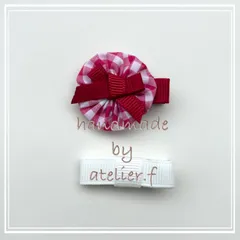 no154 リバティ ハンドメイド　リボンヘアゴム パッチンピン　ヘアピン