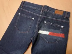 o574★日本製 トミーガール★ペイント ジーンズ S★デニムパンツ ユーズド加工★のサムネイル