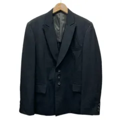 【中古】　Y's　テーラードジャケット　スーツジャケット　アウター　無地　フロントポケット　開き見せ　ウール　シングルボタン　日本製　ドメスティック　古着　/2496のサムネイル
