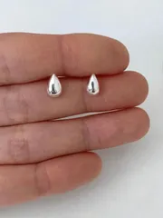 ジュエリー レディース イヤーアクセサリー 1ペア S925 スターリングシルバー 水滴 スタッドピアス 用 女性 デイリー デコレーション ファイン ピアス