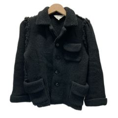 90's CHANEL ニット ダッフルコート ブラック 90's CHANEL ニット ダッフルコート ブラック - メルカリ