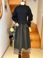 carven☆カルヴェン☆オーガンジーファブリックプルオーバーブラウス 