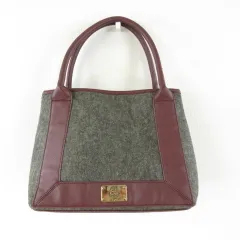 De Pral トートバッグ ショルダー 2way フェイクレザー グレー *T628のサムネイル