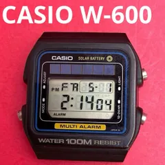 CASIO W-600（242） SOLAR BATTERY MULTI ALARM ソーラーバッテリー