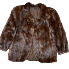 着丈75cm リアルファーコート グラマミンク 毛皮 なめし柔らか◎ グラマミンク 毛艶◎ なめし柔らか 毛皮 リアルファー コート 13号