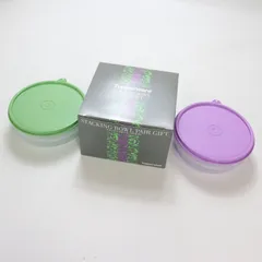 【TM_285】Tupperware タッパーウェア STACKING BOWL PAIR GIFT スタッキングボール ペアギフト 2個セット 保存容器 タッパー グリーン ラベンダーパープル