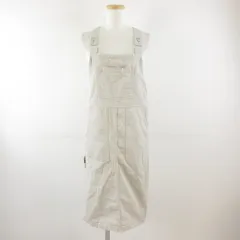 エイチ&エム H&M デニムジャンパースカート ミディ丈 グレー 34 *T475