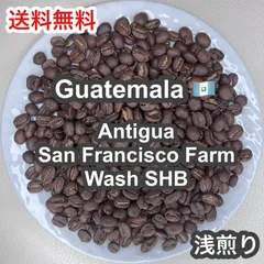 【受注焙煎・自家焙煎コーヒー豆】Guatemala Antigua San Francisco Farm Wash SHB（グアテマラ アンティグア サンフランシスコ農園 ウォッシュ SHB）浅煎り 300g【透き通るようなクリーンさととろける蜂蜜の甘い余韻】