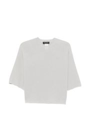 alexanderwang クロップド 半袖ニット ホワイト - メルカリ