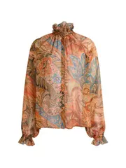 ETRO プリント シルク シャツ 送料無料