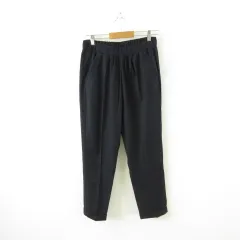 ザラ トラファルック ZARA Trafaluc テーパードパンツ ロング チェック 紺 L *A965