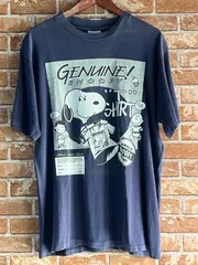 PEANUTS   SNOOPY   ピーナッツ　スヌーピー　中古　ヴィンテージ　古着　90s　Tシャツ　L(44)   ブルー　青　紺色　ALL SPORT