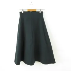 ミュラー オブ ヨシオクボ muller of yoshiokubo ウールスカート ロング 緑 38 *A30のサムネイル