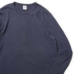 00's オールドネイビー クルーネック コットン Tシャツ 長袖 (XL) 紺系 ネイビー 無地 ロンT バインダーネック 00年代 旧タグ ギャップ GAP アメリカ古着 USED ビンテージ ヴィンテージのサムネイル