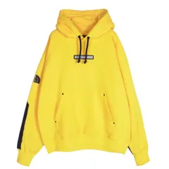 THE NORTH FACE ノースフェイス NT62001 EXPEDITION STEEP TECH LOGO HOODIE スティープテック フロント ラバーパッチ バック ロゴ プリント フーディー パーカー イエロー系 M【中古】