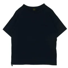 A VONTADE アボンタージ 裾ドローコード クルーネック ポケット付き 半袖 Tシャツ カットソー ダークネイビー系 S【中古】のサムネイル