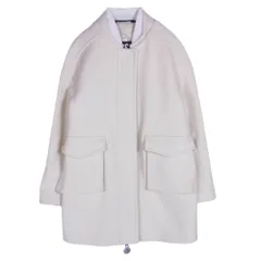 DIESEL ディーゼル A04155 W-LETHEA ウールコート アウター ジップ オフホワイト系 S【中古】のサムネイル