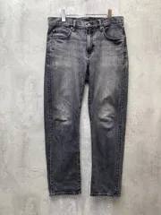 UNIQLO ユニクロ 【完売品】 ユーズド加工 ストレート レギュラーフィットジーンズ デニムパンツ size32/グレー ■■ メンズ