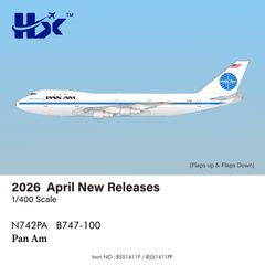 PAN AM B747-100 N735PA 初期塗装 希少 1/400 HX PAN AM B747-100 N735PA 初期塗装 希少 1/400 HX - メルカリ