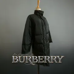 BURBERRY LONDON バーバリーロンドン ロングダウン ダウンジャケット ダウンコート ブラック ×ノバチェック 9号(Mサイズ相当) レディースファッション
