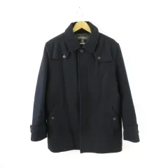 エディーバウアー EDDIE BAUER ステンカラーコート ミドル 長袖 紺 M *A219のサムネイル