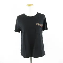 ザラウーマン ZARA WOMAN カットソー 半袖 黒 M *A223のサムネイル