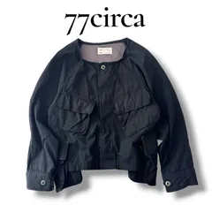 ナナナナサーカ 77circa リメイク フィールドジャケット ブラック フリー 再構築 メンズ レディース ユニセックス 6A067のサムネイル