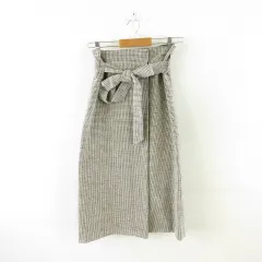 マイカ＆ディール MICA&DEAL ロングスカート タック チェック 白 黒 赤 36 *A18のサムネイル