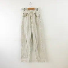 マウジー MOUSSY デニムパンツ ジーンズ ロング ストレート ベージュ 0 *A377