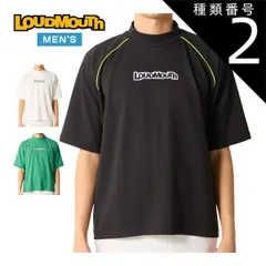 種類2:ブラック(998)/LL ラウドマウス ゴルフ ワッフル モックネック 半袖シャツ ウェア メンズ 2026年春夏モデル M-4L 866-610 ◇のサムネイル