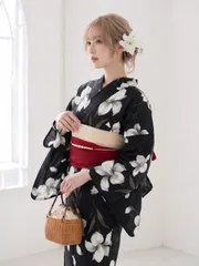 浴衣 セット レディース 二部式 選べる浴衣 しわ兵児帯 2点セット 大人かわいい 上品 花柄 夏祭り 花火大会 ki-15