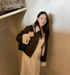 元町ゼラール リアルムートンフードジレフォックスファー リバーシブル